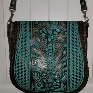 Patricia Nash Savini turquoise bag
